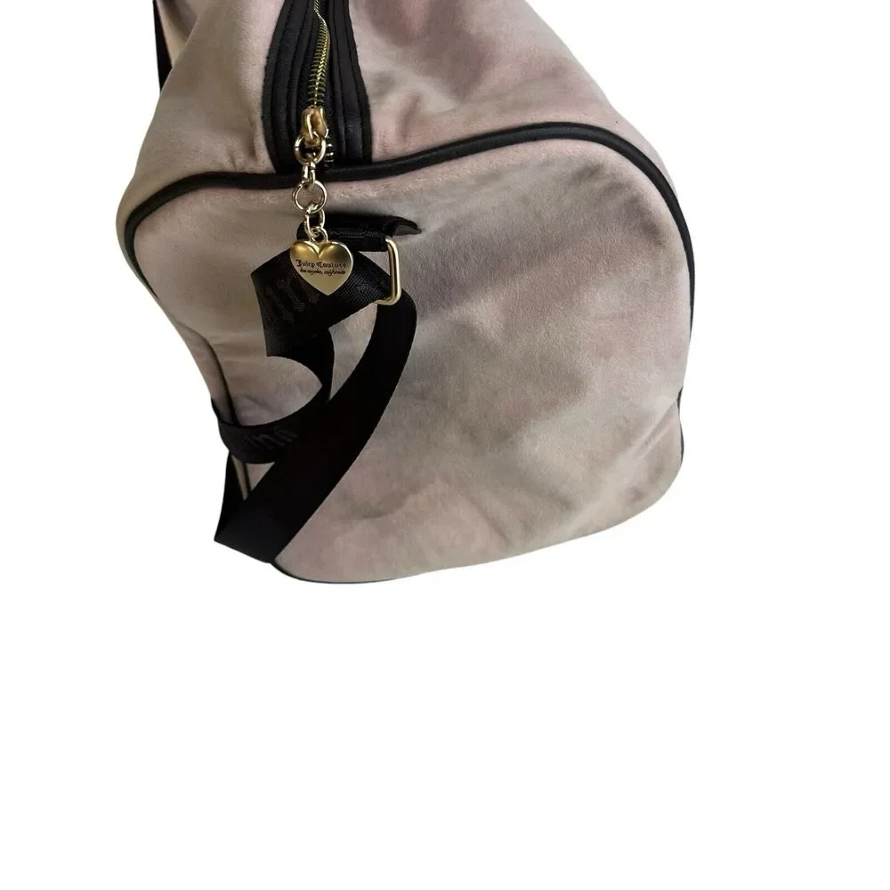 Juicy Couture pink and brown travel bag