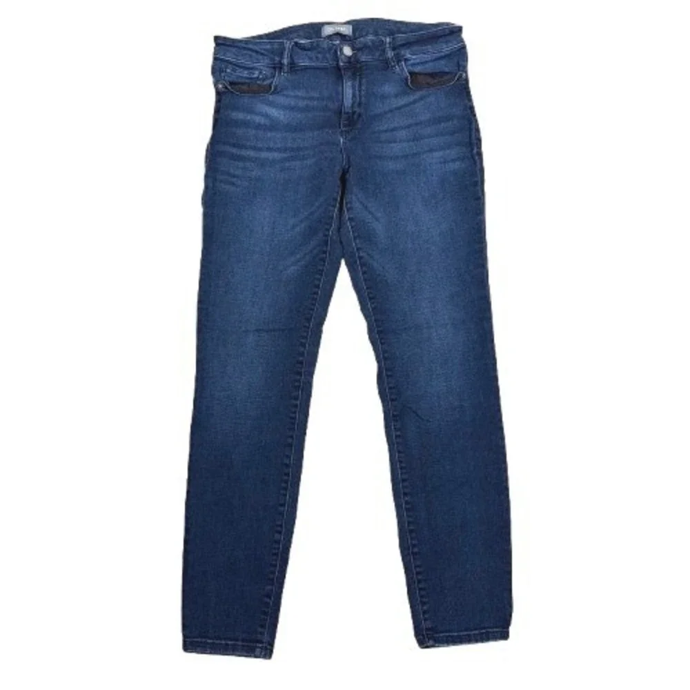 DL1961‎ Emma Low Rise Skinny Jeans Nicholson Dark Wash Stretch Denim Size 30