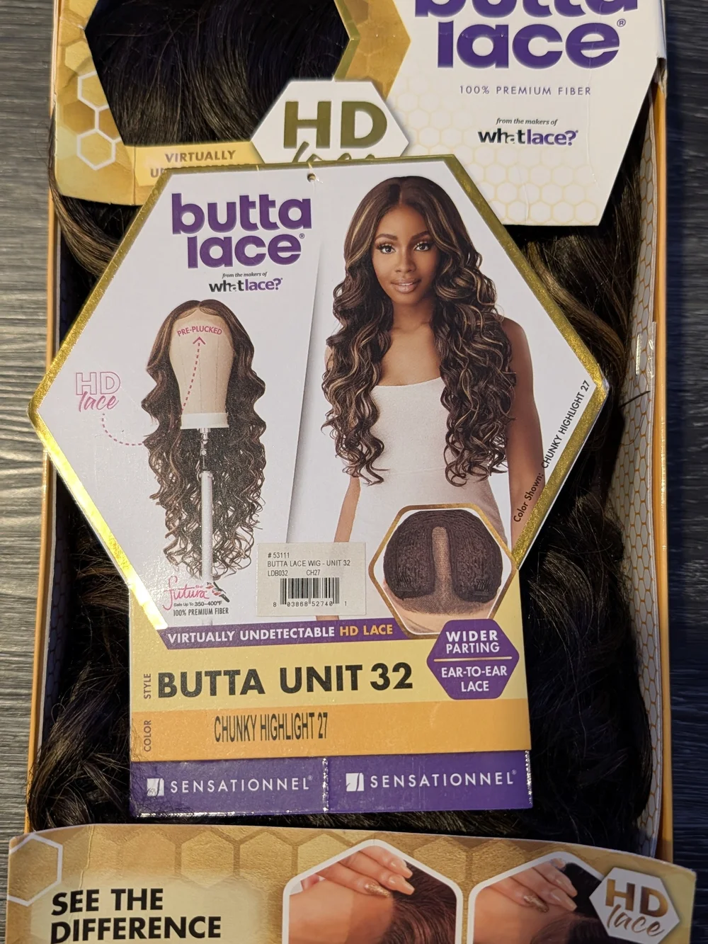Butta Lace Butta Unit 32 Chunky Highlight 27 Women's Synthetic Wig