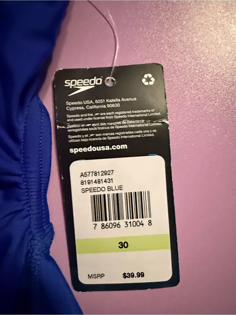 Speedo sporty one