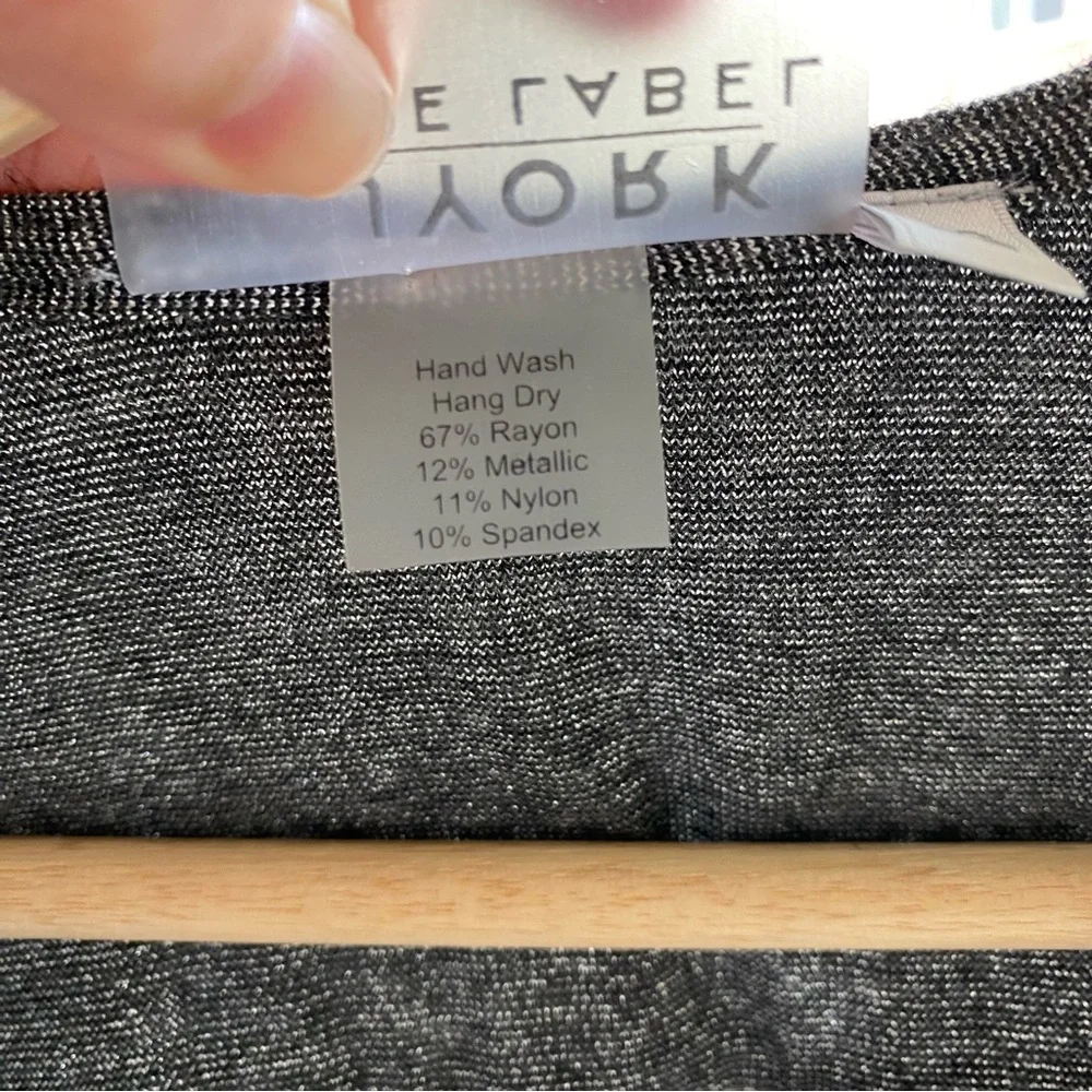 Jyork the Label Miami Florida Swim Silver Metallic Tie Front Top One Size OS