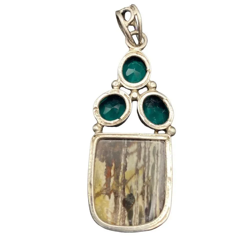 zebra jasper sterling silver