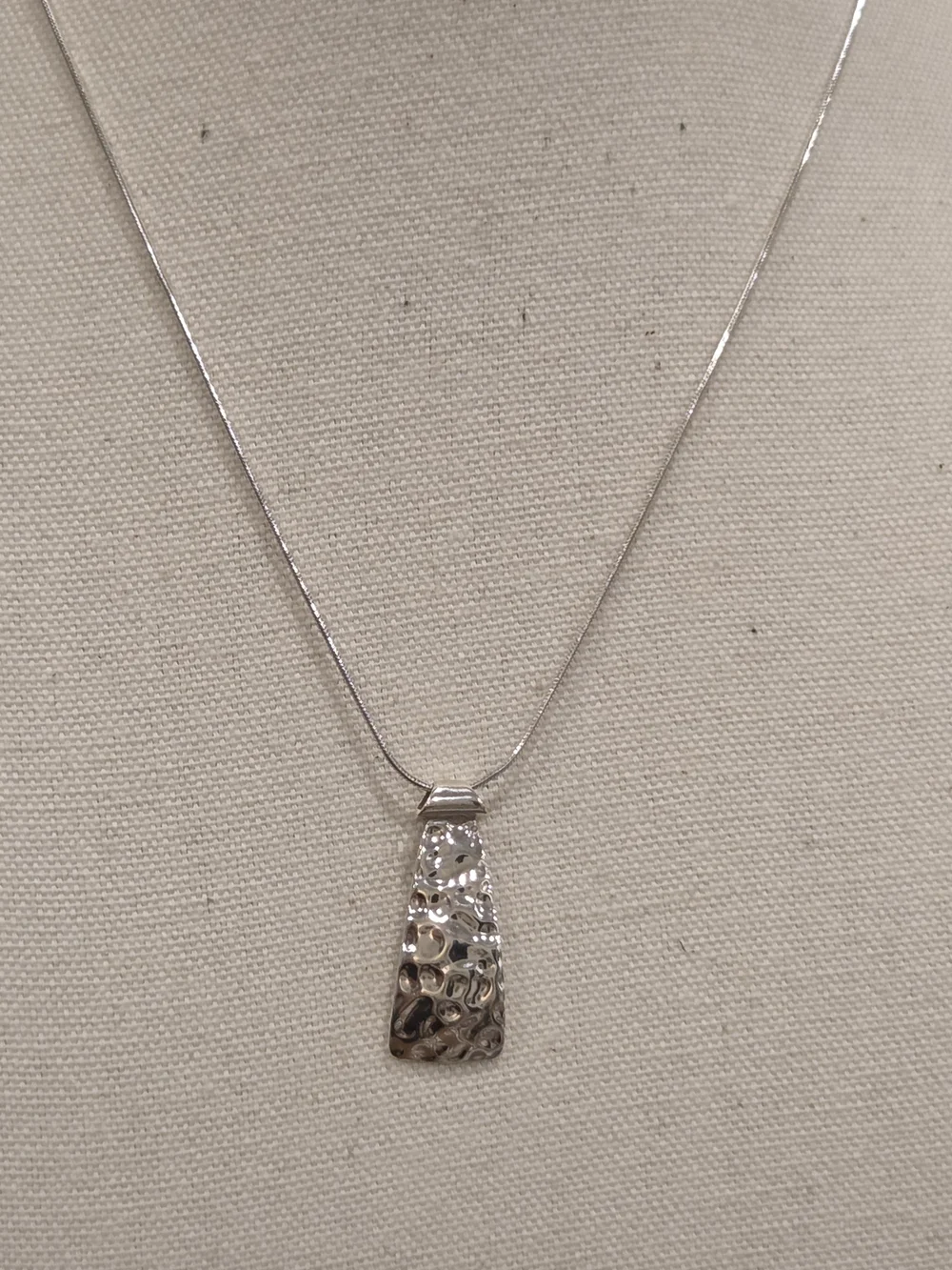 Silpada necklace hammered