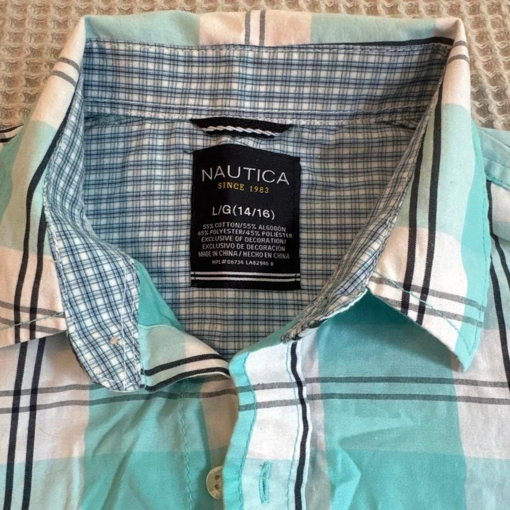 Nautica plaid boys