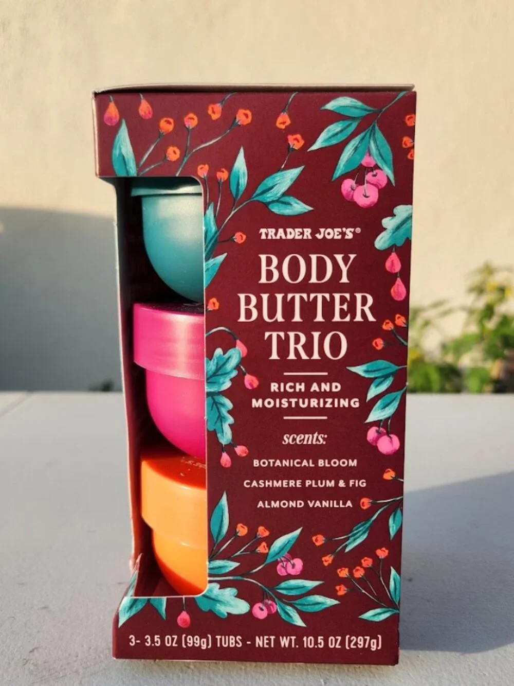 NEW Trader Joe's Body Butter Trio Gift Set Moisturizer Trader Joes Set of 3 Incl
