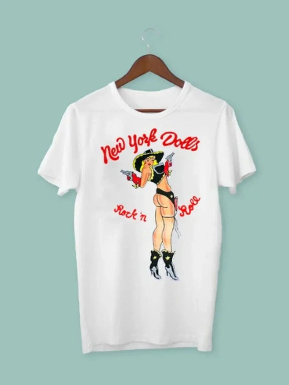 New York Dolls Graphic T-Shirt Cool Fabric Rock Band Tee