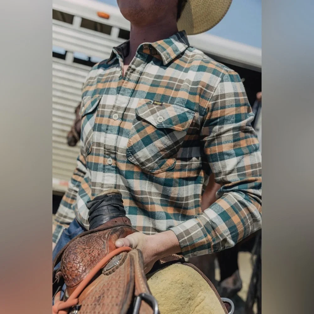 Seager calico flannel