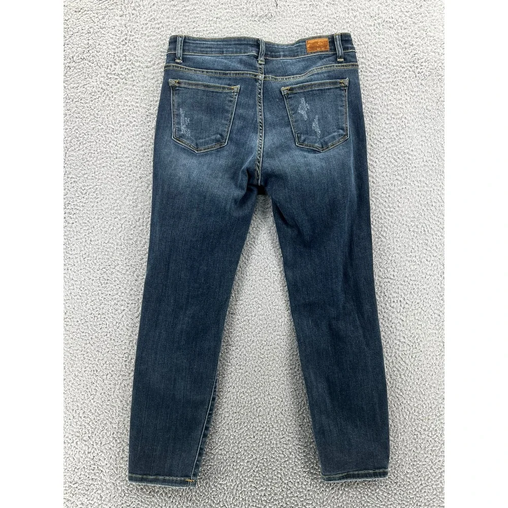 Judy Blue Distressed Dark Wash Mid Rise Slim Fit Jeans | Women's‎ Size 9/29