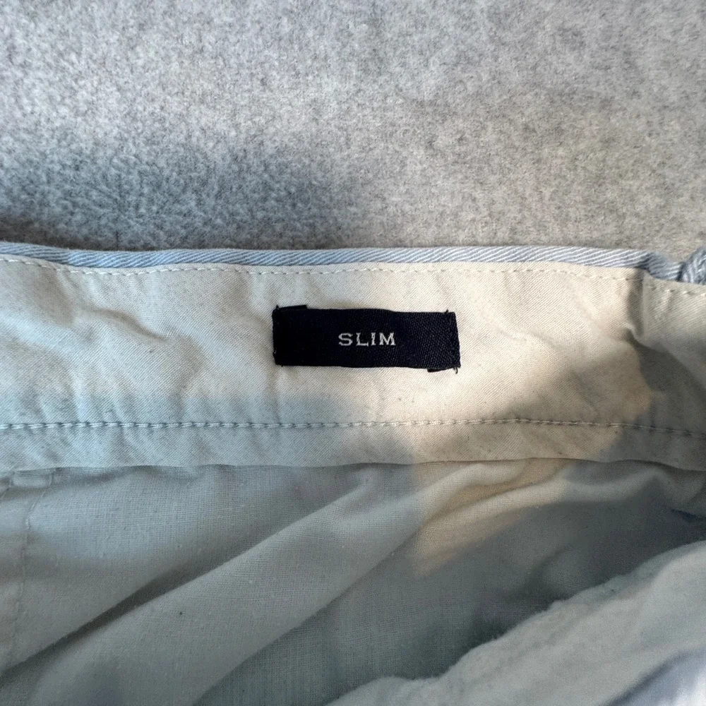 J Crew Flex Slim Chino‎ Pants Mens 30x32 Light Blue Stretch Reimagined