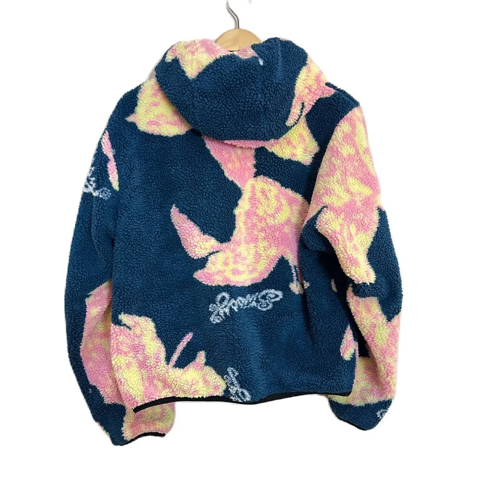 Stussy floral sherpa