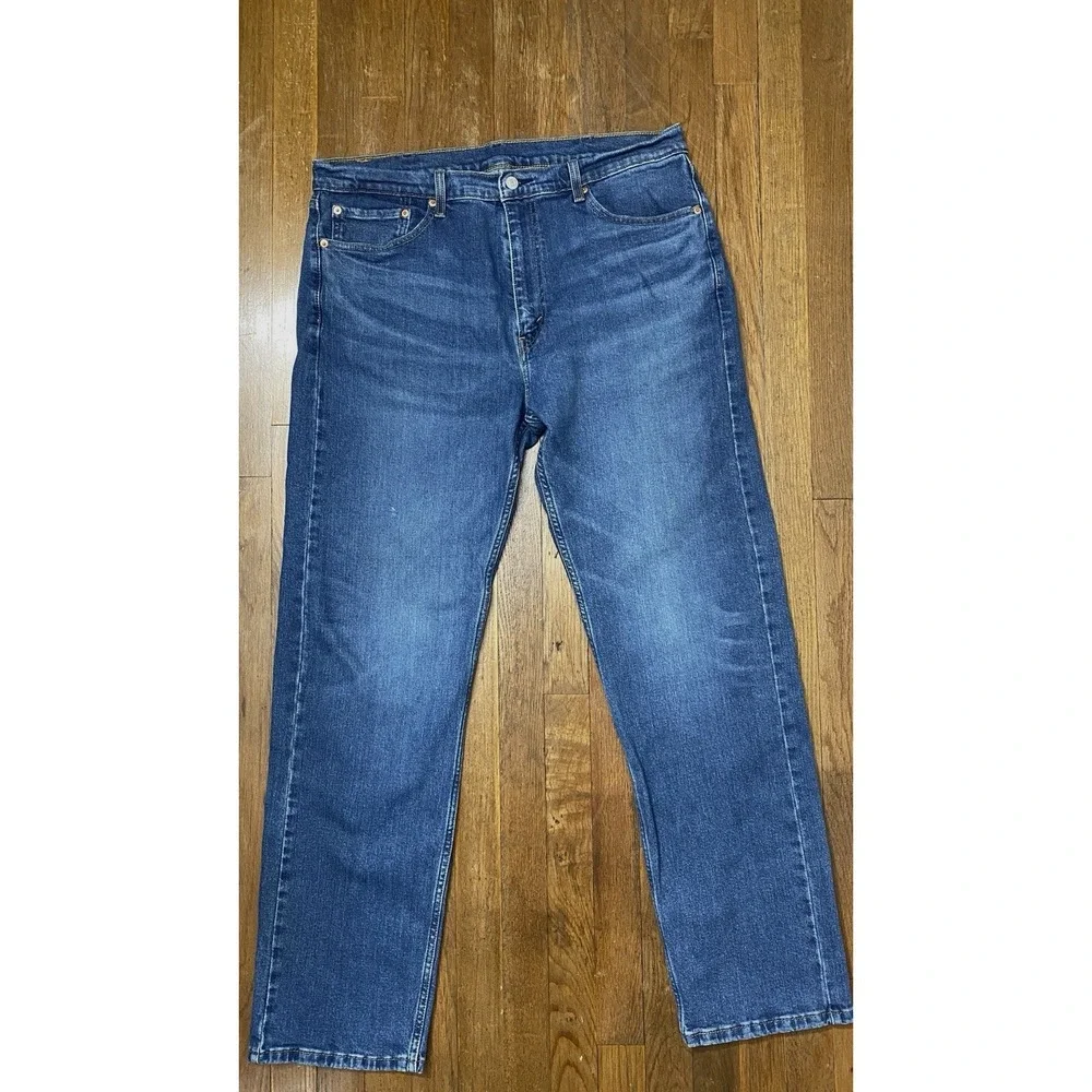 Levis 505‎ Regular Straight Leg Blue Denim Jeans Mens 38x33 Western Workwear
