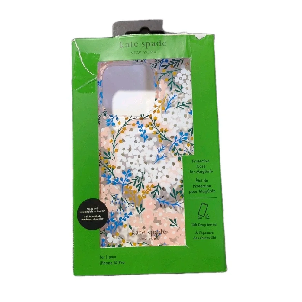 Nn5O Kate‎ Spade New York Protective Magsafe Case For Apple iPhone 15 Pro Floral