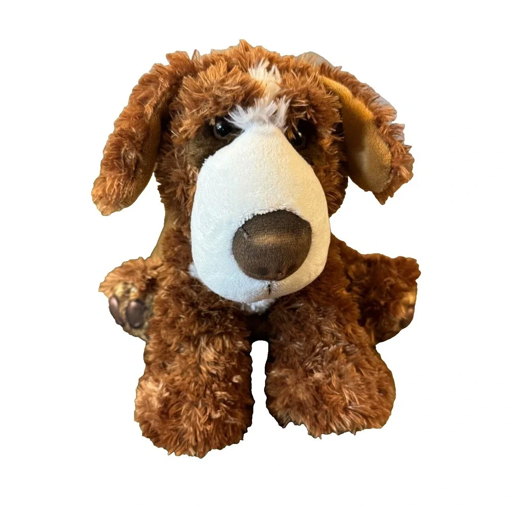 Aurora Olaf Saint‎ Bernard Dog Puppy Plush Stuffed Animal Realistic Brown 9 Inch