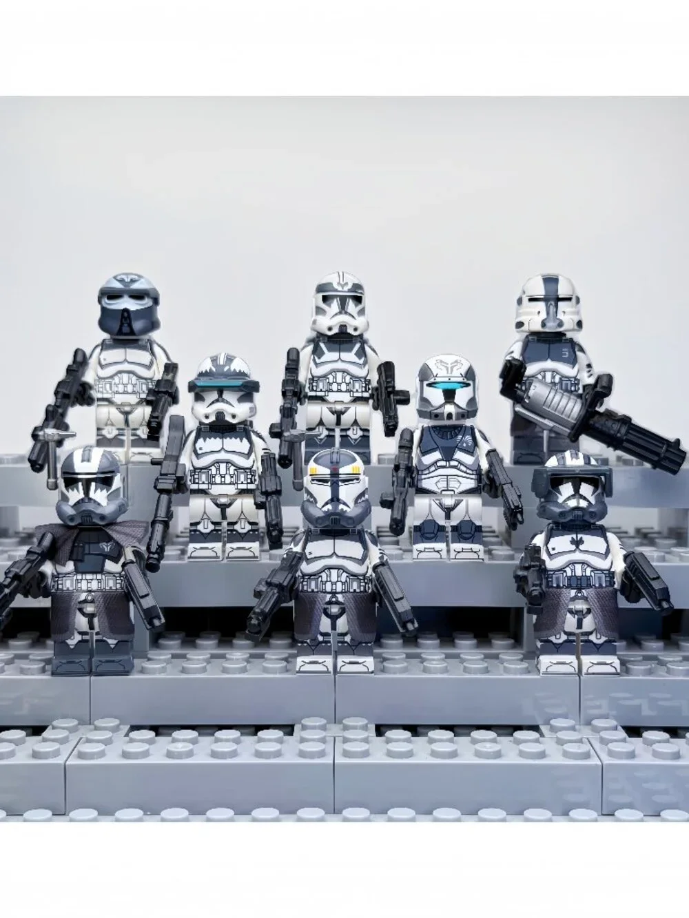 Star Wars Wolfpack Clone Trooper Custom Minifigures Lot of 8