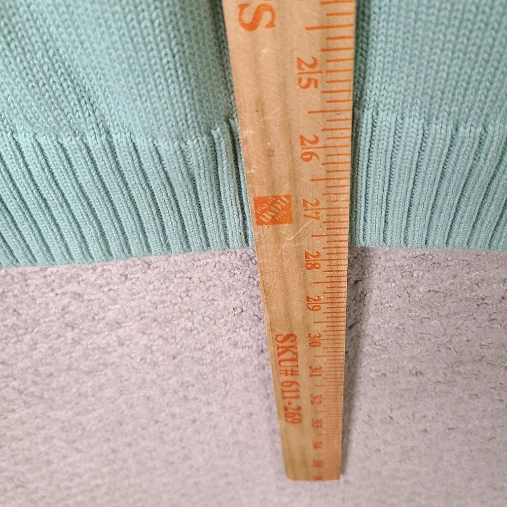 Knightsbridge‎ Sweater Vest Mens M Green V-Neck Mint Cotton Golf Casual Knit