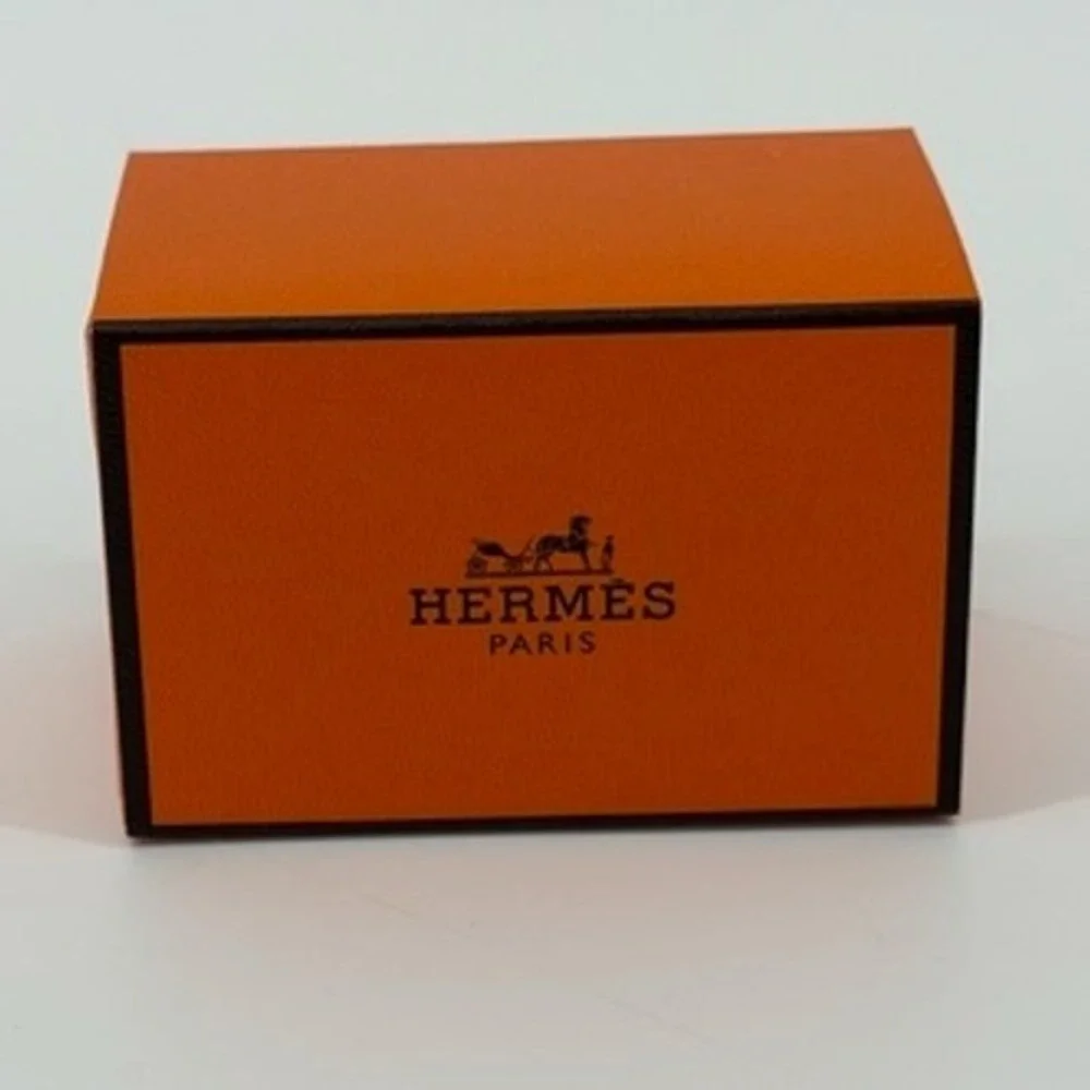 Hermes Paris Small Orange Jewelry Gift Box‎ Sliding Drawer 2.5x1.5x1.5 Inch