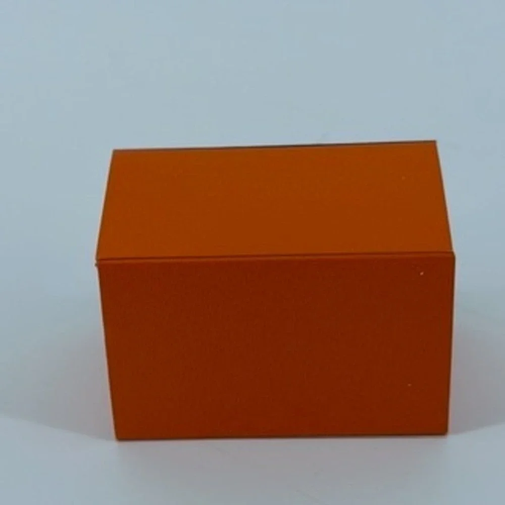 Hermes Paris Small Orange Jewelry Gift Box‎ Sliding Drawer 2.5x1.5x1.5 Inch