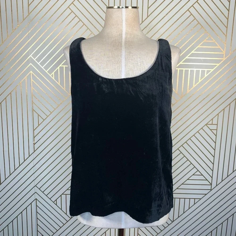 J.‎ Crew Velvet Tank Top in Black Style J4925