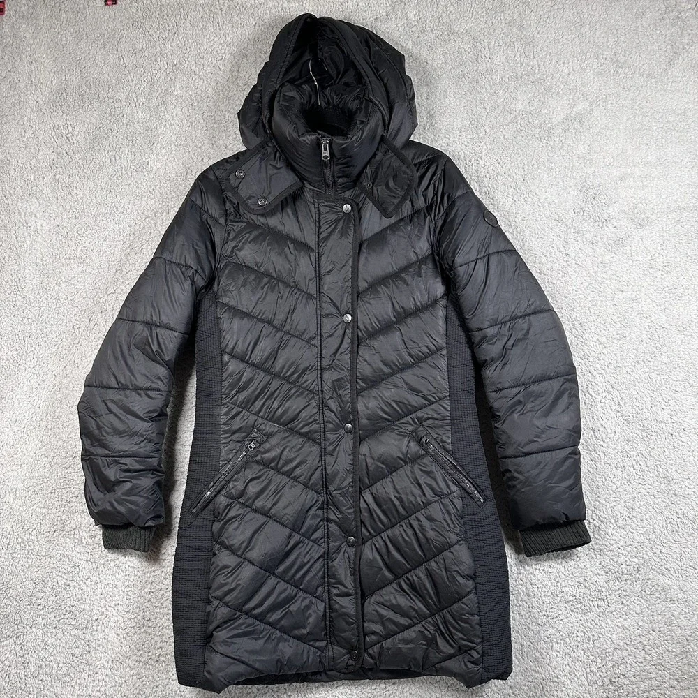 Abercrombie & Fitch Jacket Womens Medium Hooded Puffer Water Wind‎ Resistant