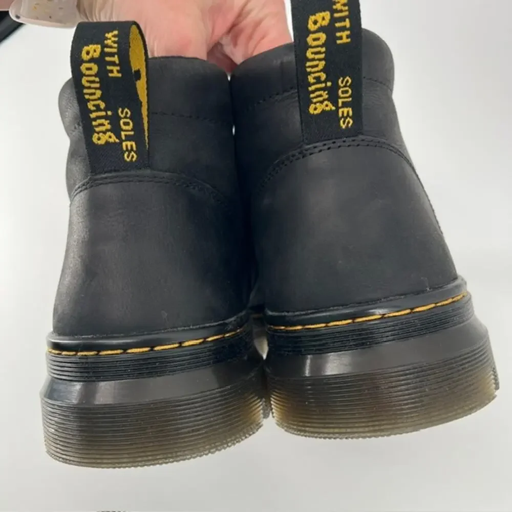 Doc Dr. Martens Bonny Boot Mens US12 Black Leather Lace Up Grunge Punk Air Wair