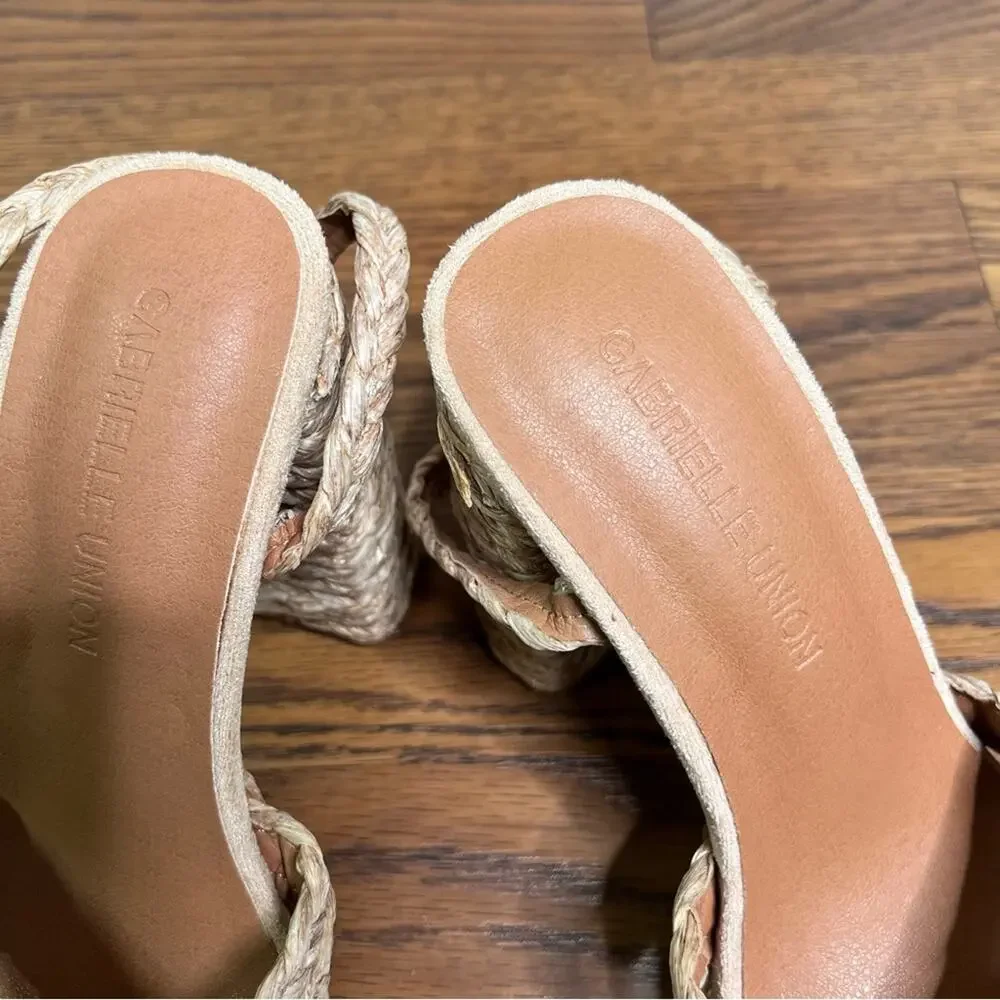 Gabrielle Union Marianne Woven Platform Sandal size 9