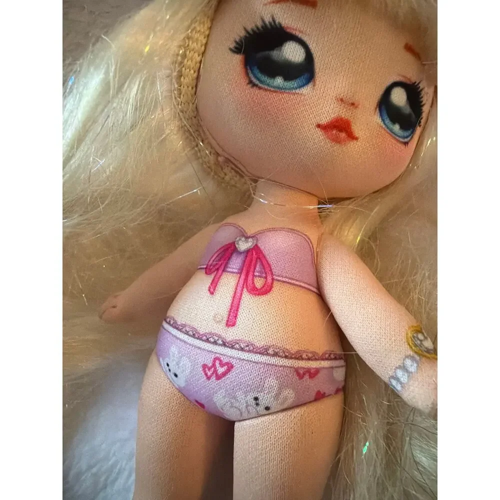Na Na Na Surprise Bunny Plush Fashion Doll Blonde Hair Pink Outfit MGA 7