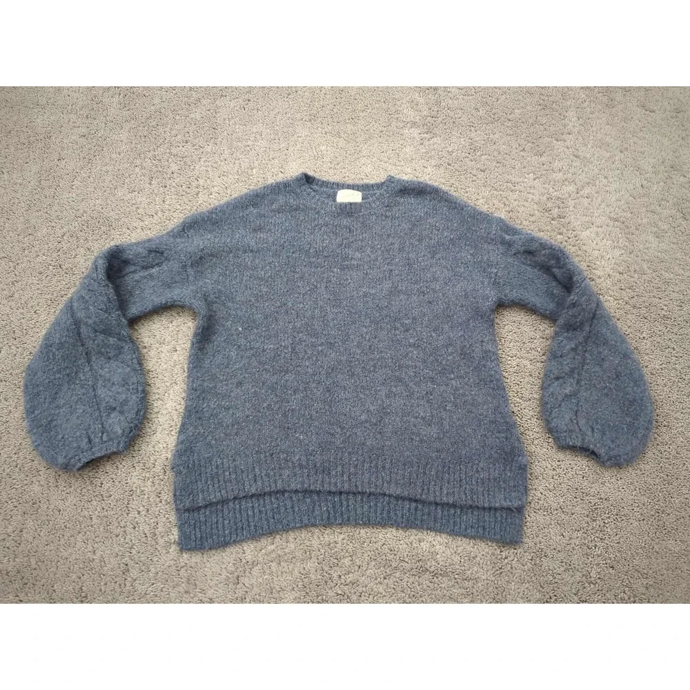 Universal Thread Sweater Womens M Balloon Sleeve Knit Pullover Soft 9%‎ Alpaca