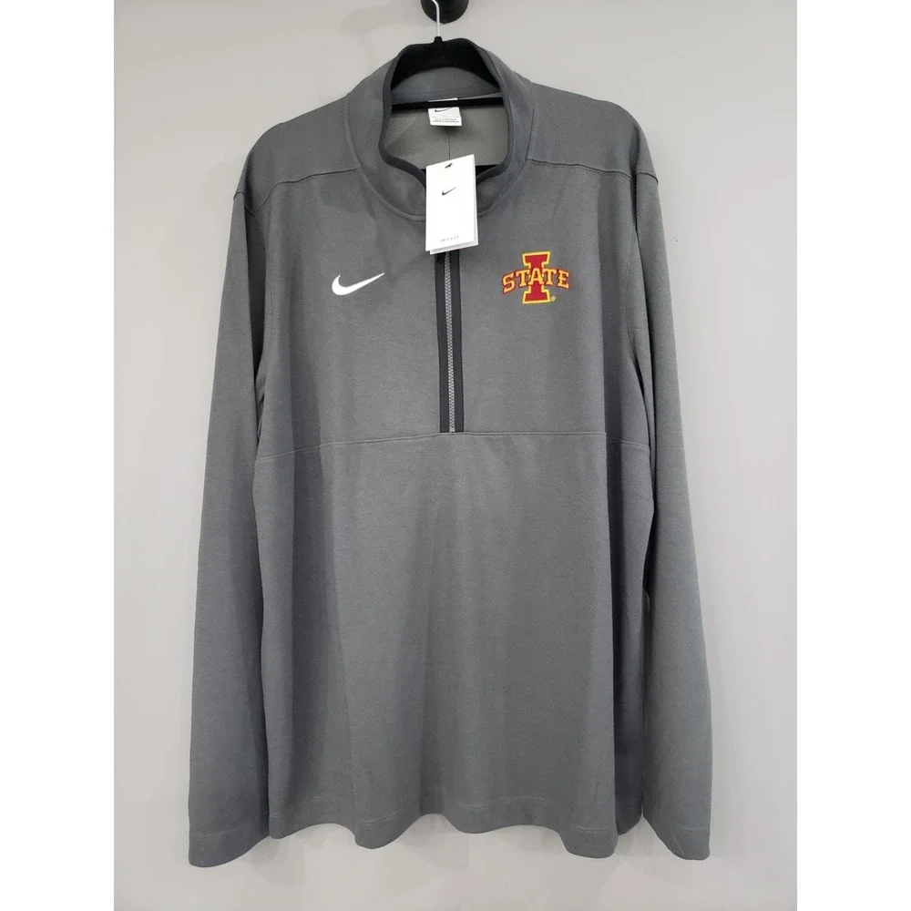 NWT SIZE MENS LARGE IOWA STATE CYCLONES NCAA  mens quarter zip pullover SHIRT