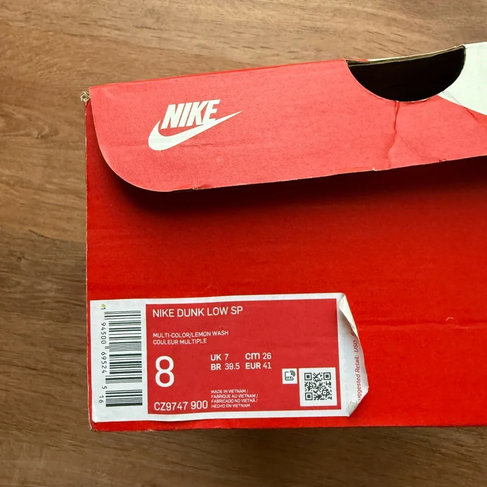 Nike shoe showing