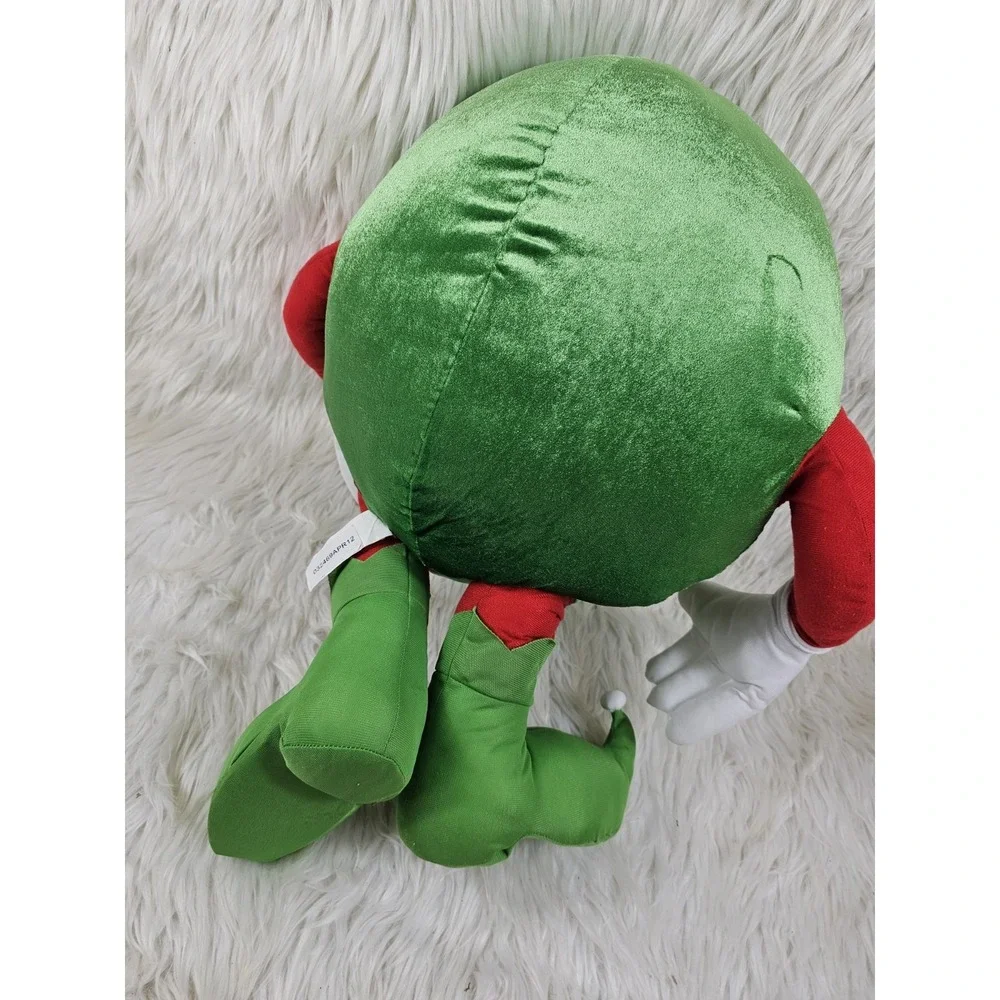 Super Nice Jumbo Mrs. M&M Christmas Plush 24 Inches Green Red