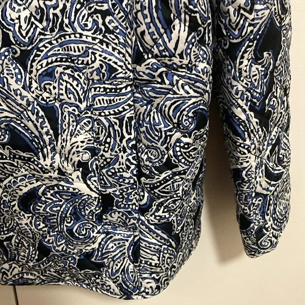 Jones New York button sleeve quilted