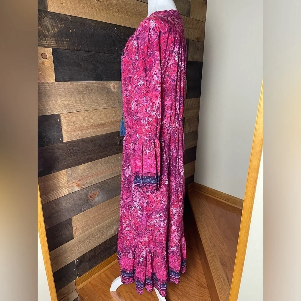 FRYE AND CO Pink Floral Tie Front Sundress, Size XXL