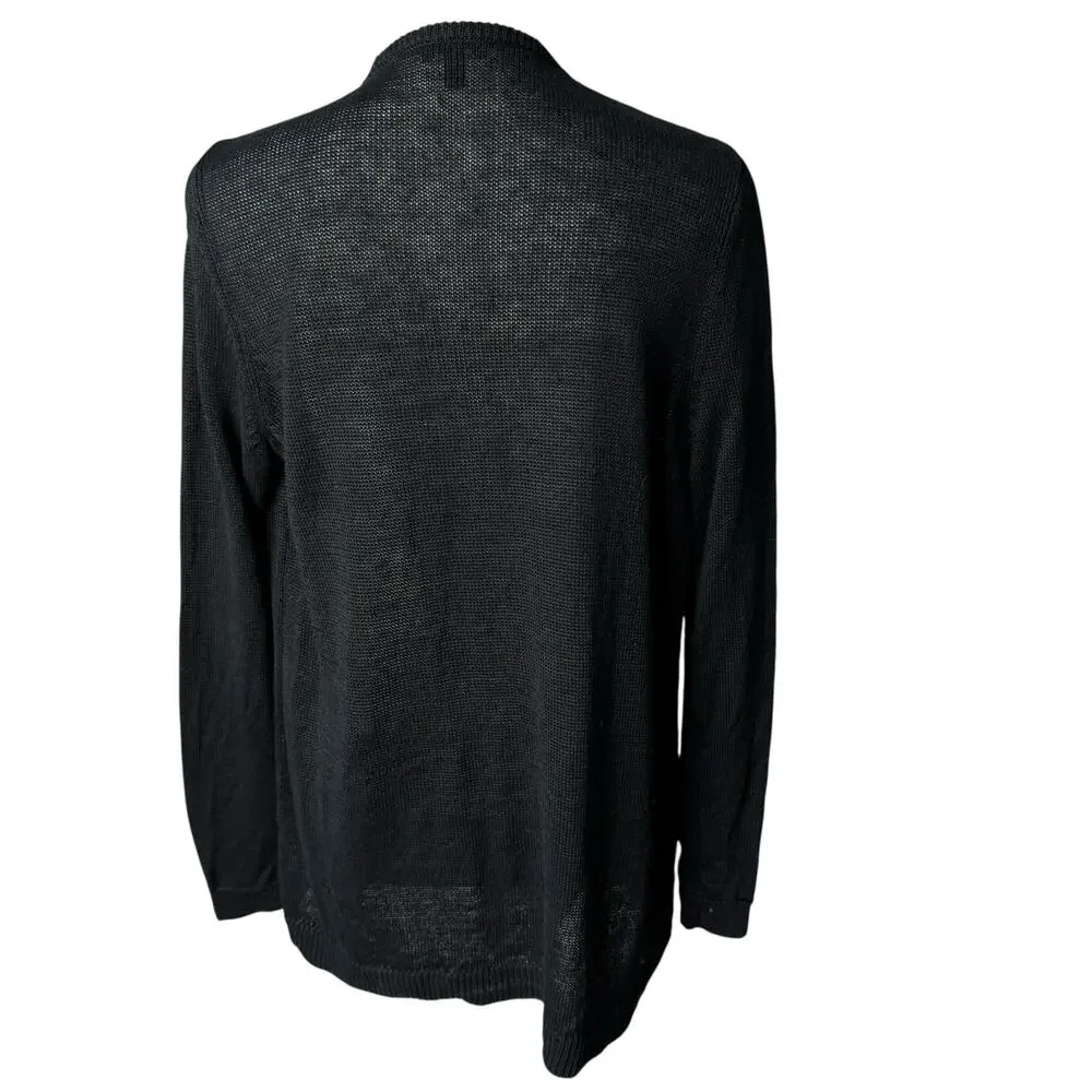 Talbots black linen