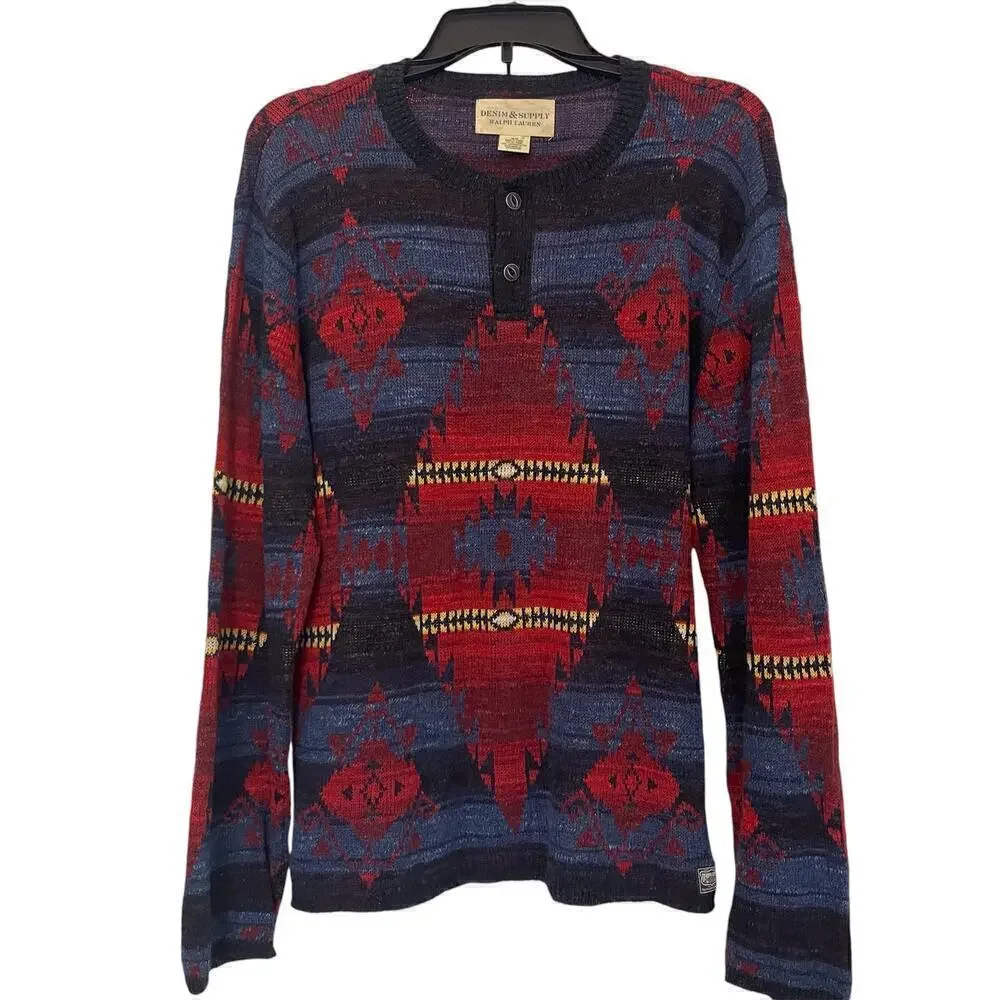 Ralph Lauren Denim & Supply Azteca Sweater Size Medium