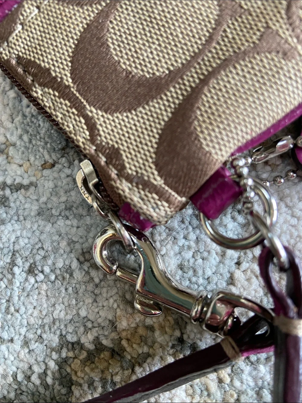 Coach wristlet signature