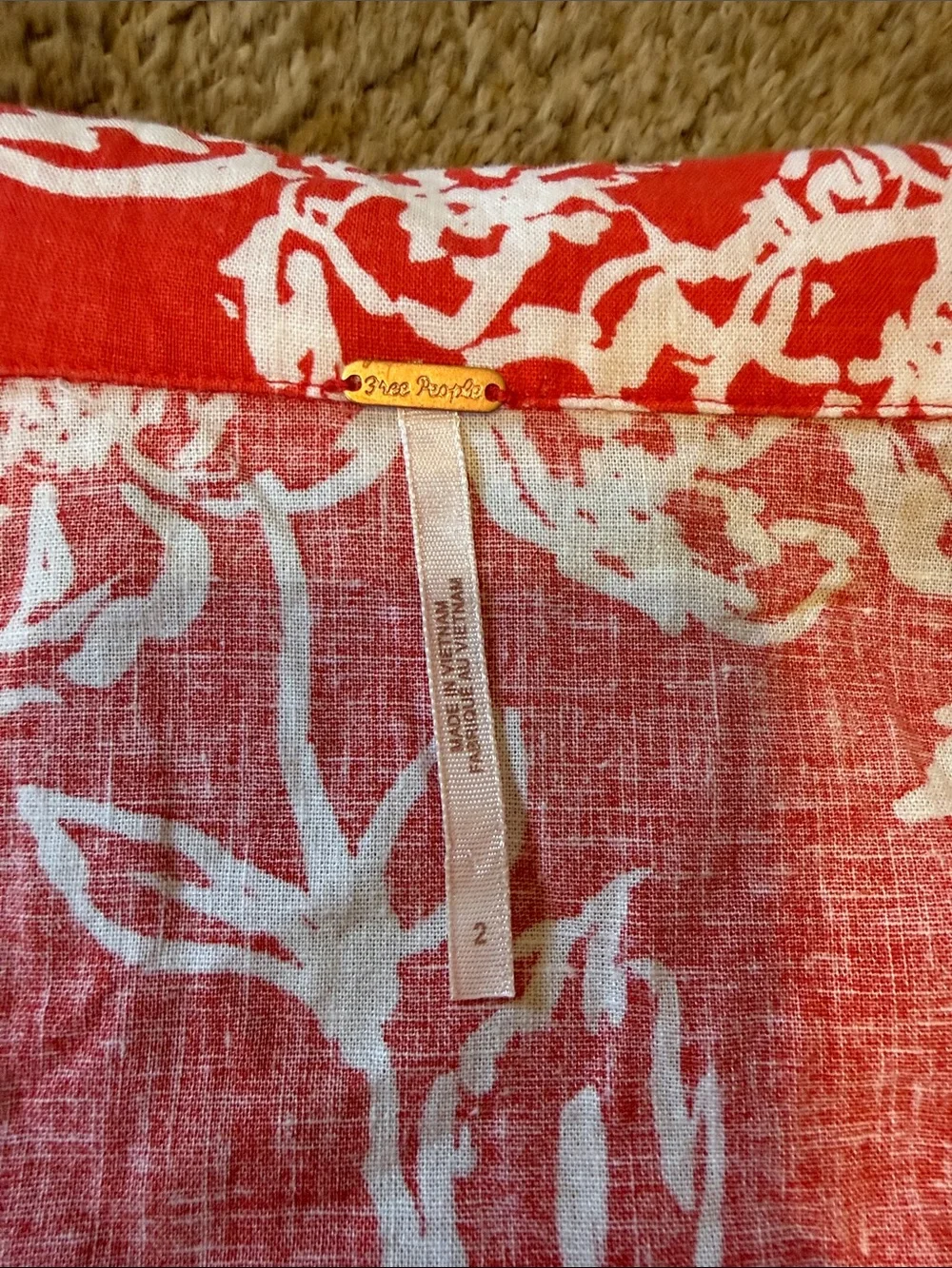Free People lightweight red
