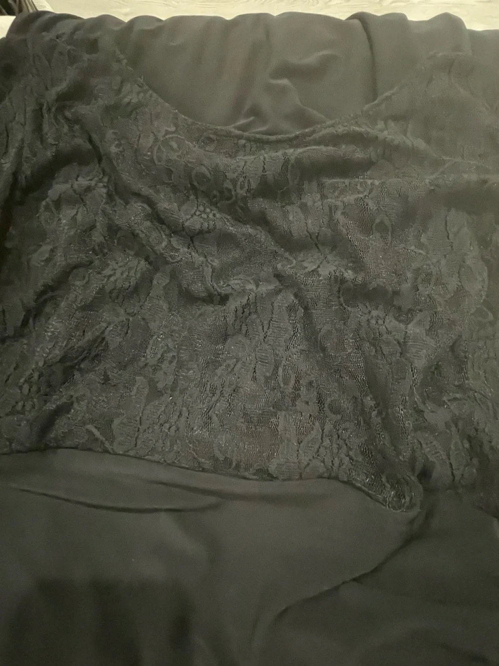 Chaps dress lace