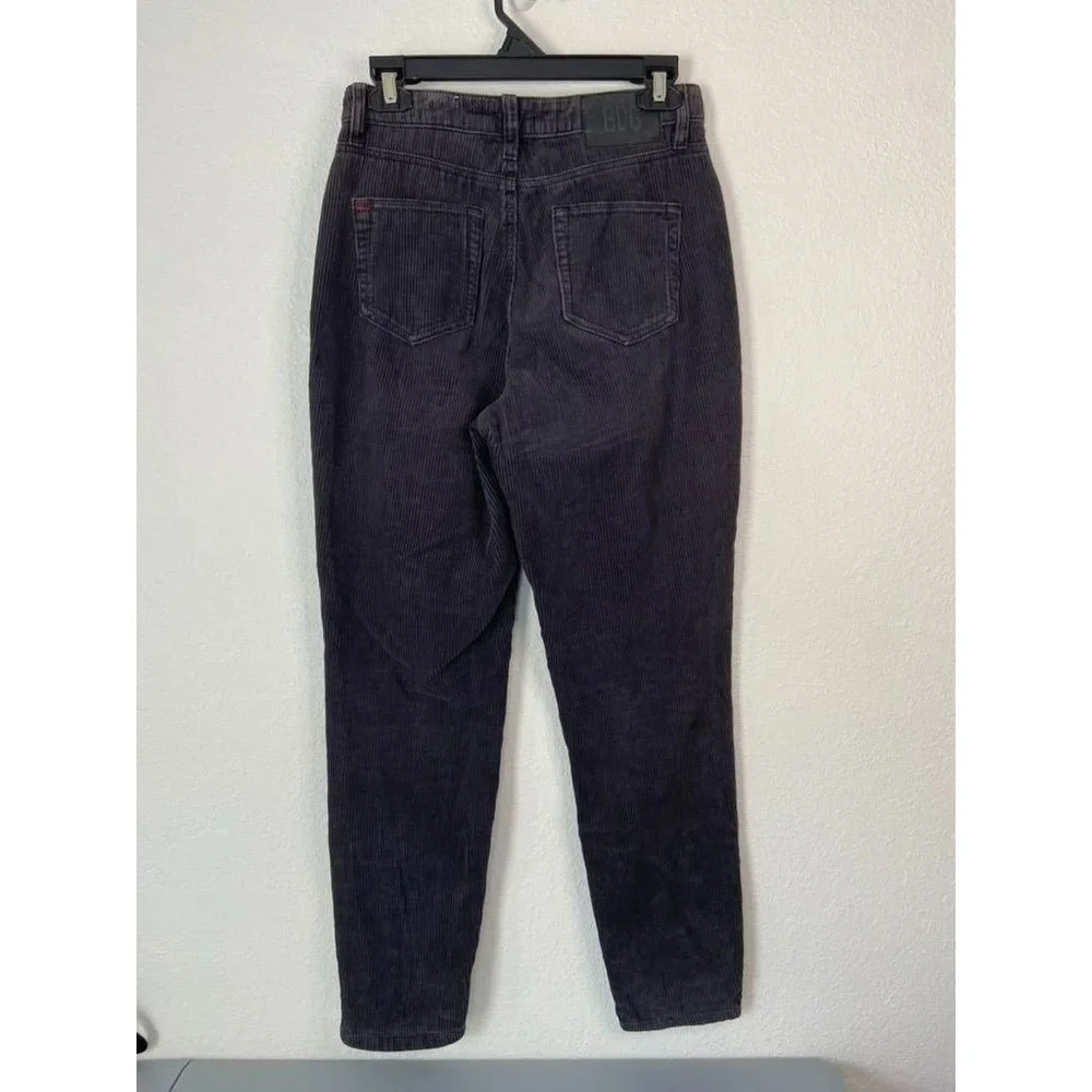 BDG‎ Urban Outfitters women's 26 dark grey corduroy high rise mom pants casual