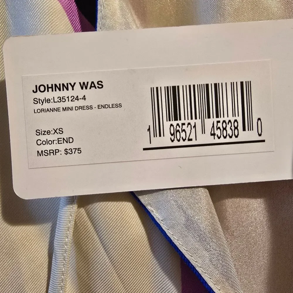 Jade by Johnny Was Lorianne Endless Sunshine Mini Silk Flower Dress Sz XS NWT