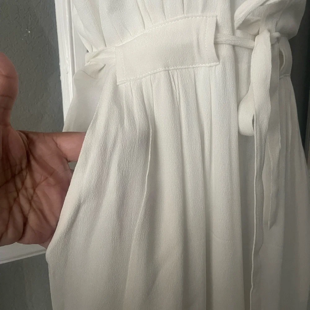 Greylin White Sleeveless‎ Jumpsuit