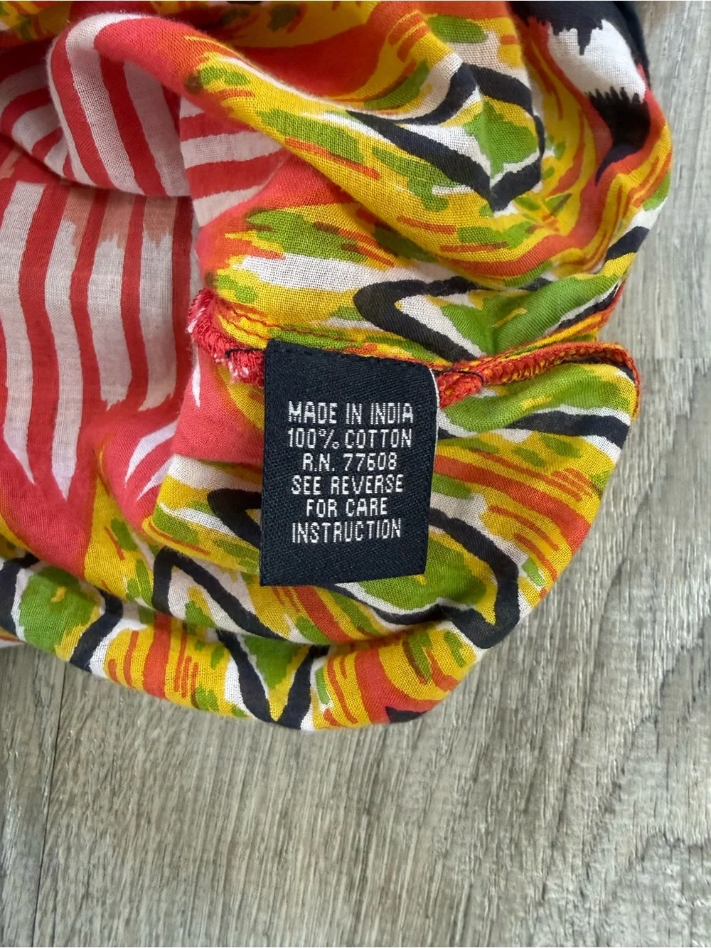 J. Peterman vibrant embroidered