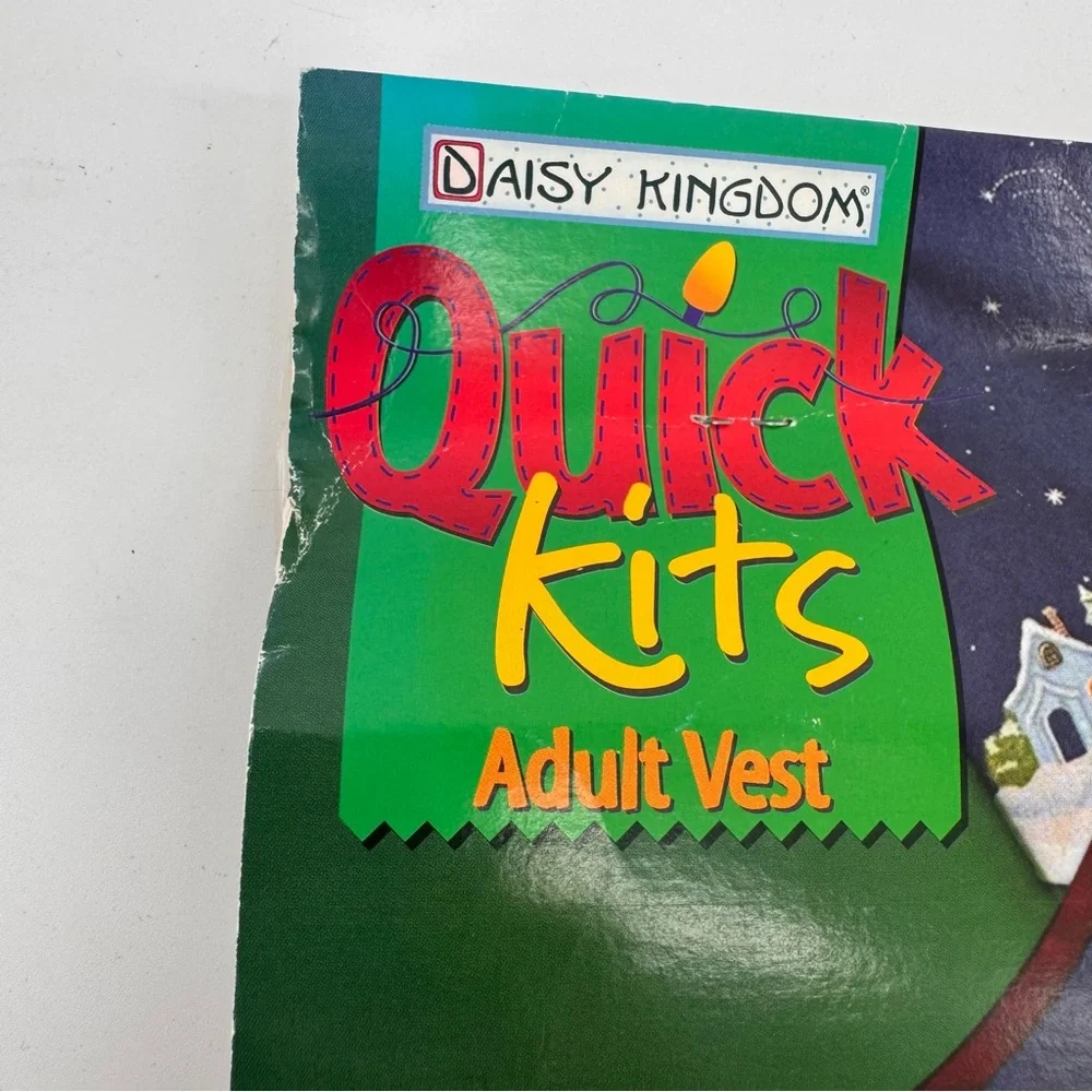 Vintage Daisy Kingdom Quick Kits Adult Vest Kit Christmas Holiday Crafts New‎