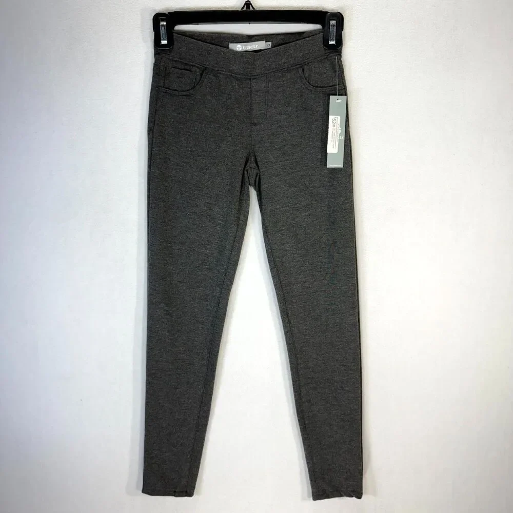 Tractr‎ $52 Women's Heather Gray Stretch Pants Size 10 NEW