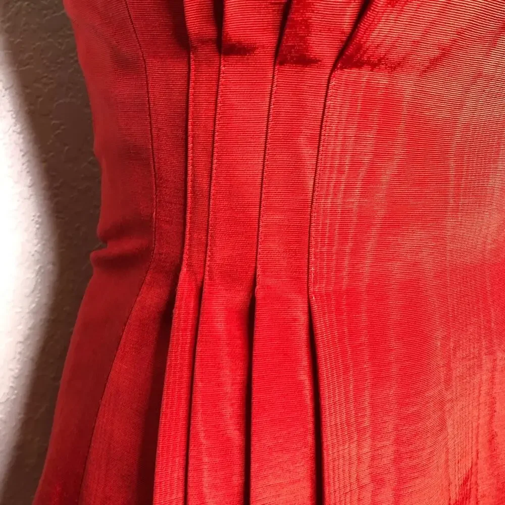 Vintage red silk