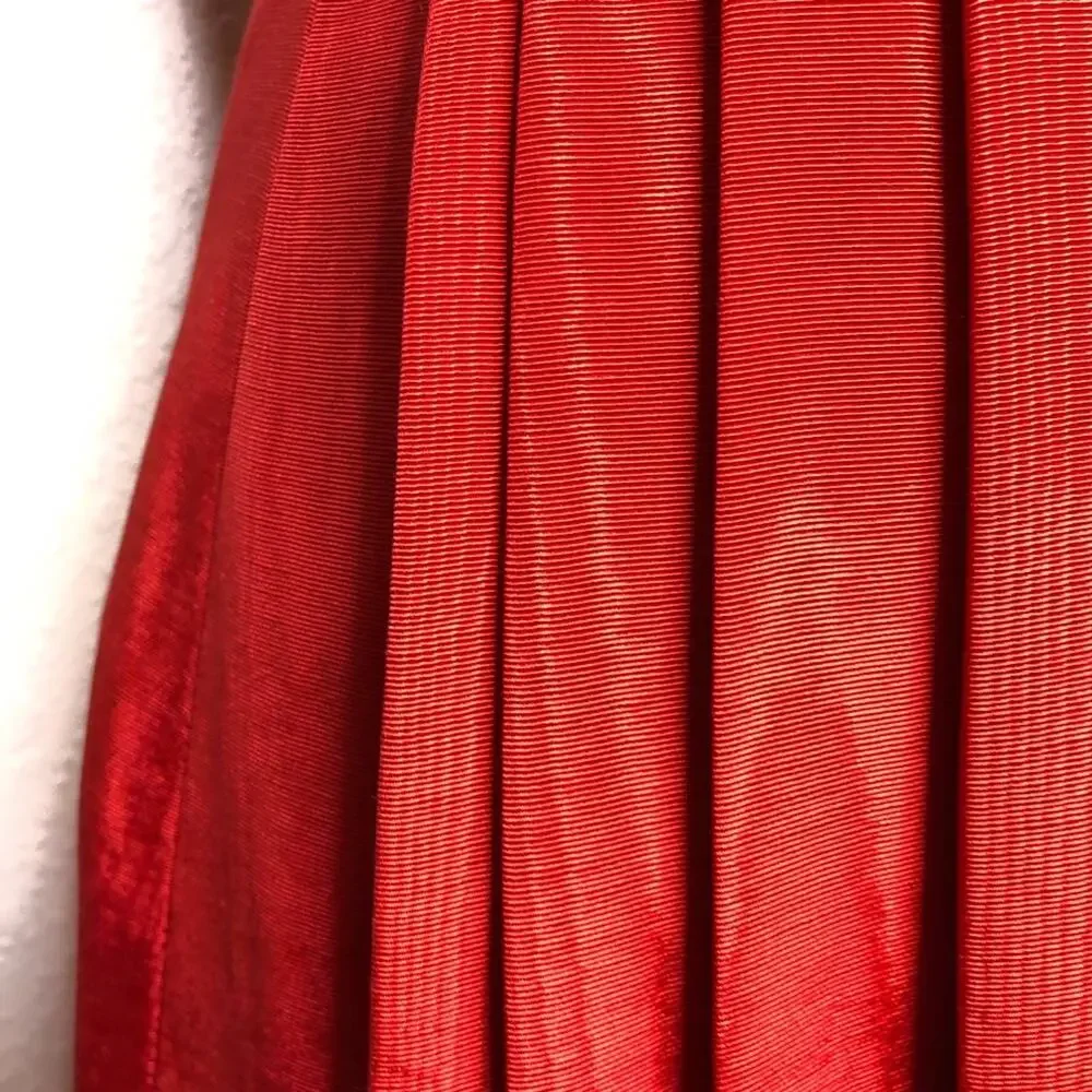 Vintage red silk