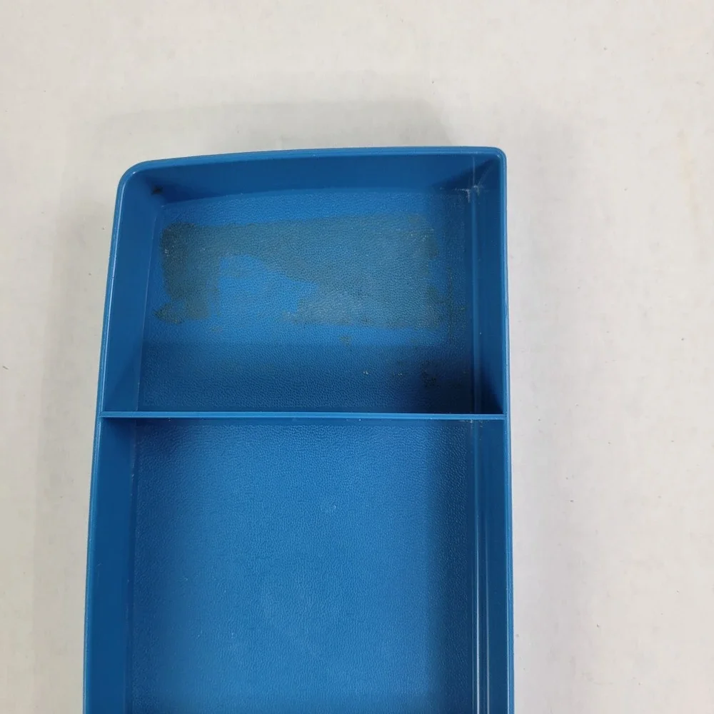 Tupperware Tuppercraft 767-3 Rectangular‎ Container Blue Storage Craft Organizer