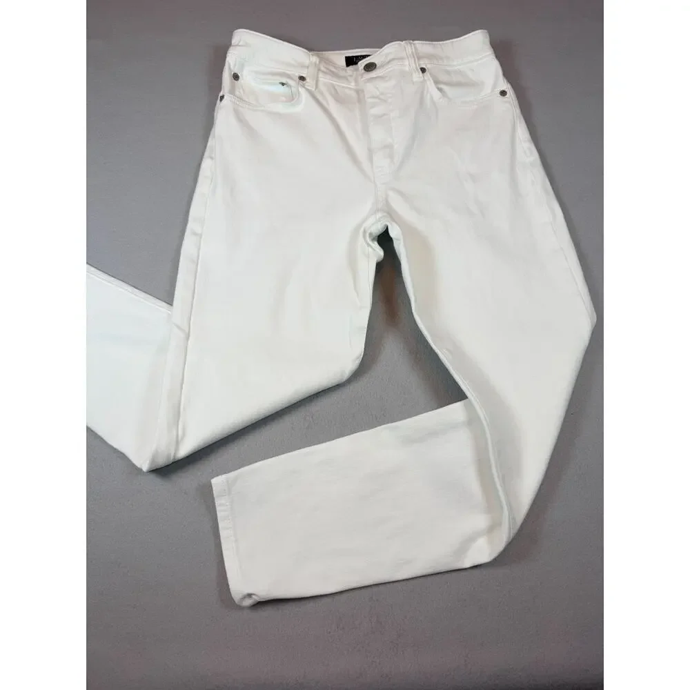 Lauren Ralph Lauren Straight Leg Jeans White Women's Size 6 Classic Denim