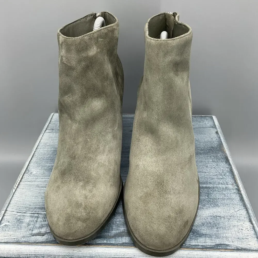 NEW Splendid Women’s Magnolia Suede Booties Green Size 9M
