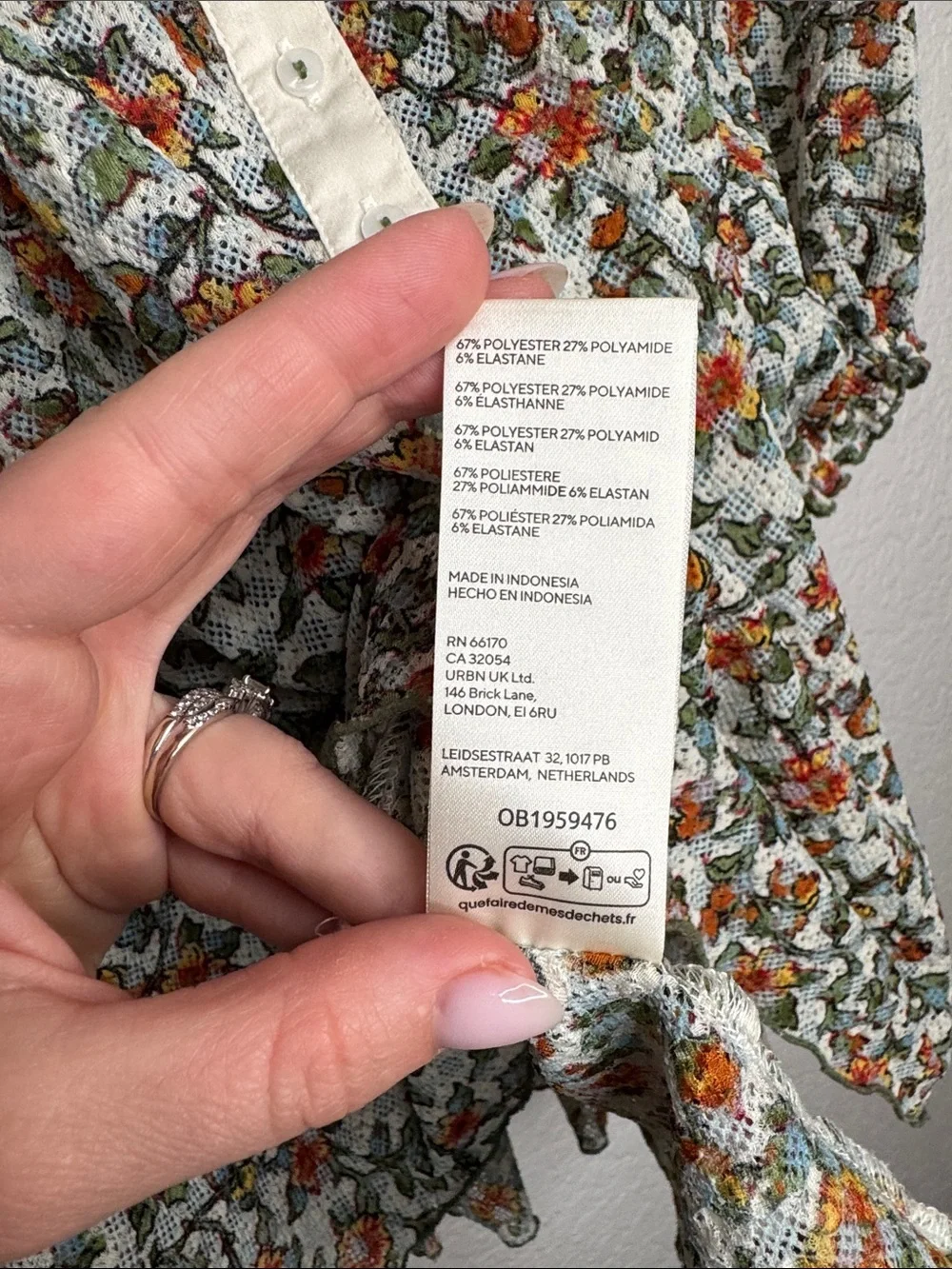 Free People polyamide 67% polyester
