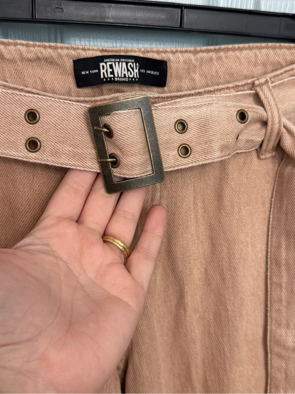 Rewash sandstone denim